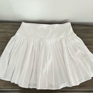 White Pleated Women's Skort